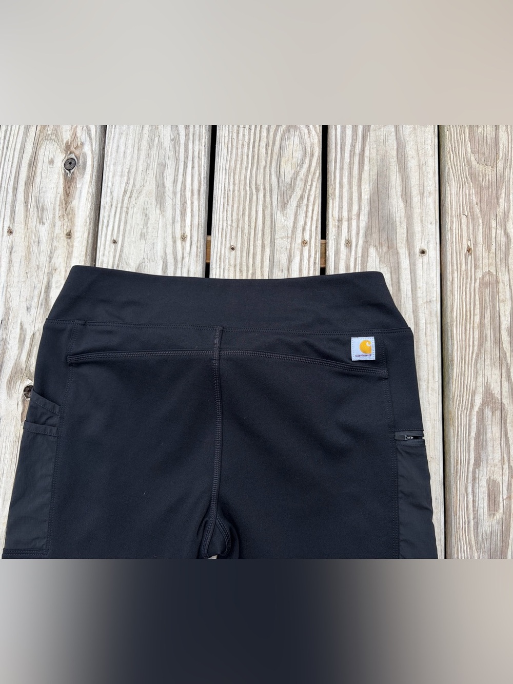Carhartt Force Black Fitted Utility Leggings Pants Womens 12-14 Large Pockets - Picture 12 of 13